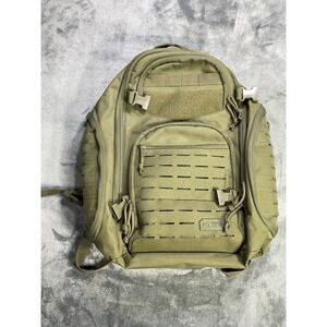 Highland Tactical Backpack Green Large Laser Cut MOLLE Daypack Outdoor Gear Bag